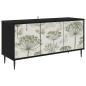 Preview: TV-Schrank GOTHA 102 x 33 x 51 cm Schwarz Eichen-Optik