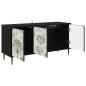 Preview: TV-Schrank GOTHA 102 x 33 x 51 cm Schwarz Eichen-Optik