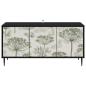 Preview: TV-Schrank GOTHA 102 x 33 x 51 cm Schwarz Eichen-Optik