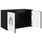 Preview: Wandmontierter TV-Schrank HANAU 69 x 33 x 40 cm Holzwerkstoff