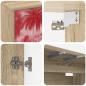 Preview: Wandmontierter TV-Schrank AACHEN 69 x 33 x 40 cm Sonoma-Eiche