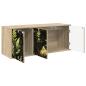 Preview: Wandmontierter TV-Schrank RHENEN 102 x 33 x 40 cm Sonoma-Eiche
