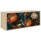 Preview: ARDEBO.de - Wandmontierter TV-Schrank LOCHEM 102 x 33 x 40 cm Sonoma-Eiche