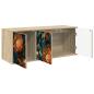 Preview: Wandmontierter TV-Schrank LOCHEM 102 x 33 x 40 cm Sonoma-Eiche