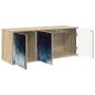 Preview: Wandmontierter TV-Schrank RAALTE 102 x 33 x 40 cm Sonoma-Eiche
