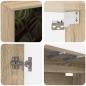 Preview: Wandmontierter TV-Schrank ELBURG 102 x 33 x 40 cm Sonoma-Eiche