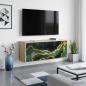 Preview: ARDEBO.de - Wandmontierter TV-Schrank WIJHE 102 x 33 x 40 cm Sonoma-Eiche