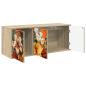 Preview: Wandmontierter TV-Schrank GENNEP 102 x 33 x 40 cm Sonoma-Eiche