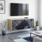 Preview: ARDEBO.de - Wandmontierter TV-Schrank DOKKUM 102 x 33 x 40 cm Sonoma-Eiche