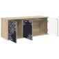 Preview: Wandmontierter TV-Schrank DOKKUM 102 x 33 x 40 cm Sonoma-Eiche