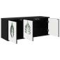Preview: Wandmontierter TV-Schrank HANAU 102 x 33 x 40 cm Holzwerkstoff