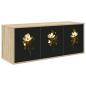 Preview: ARDEBO.de - Wandmontierter TV-Schrank BREMEN 102 x 33 x 40 cm Sonoma-Eiche