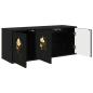 Preview: Wandmontierter TV-Schrank BREMEN 102 x 33 x 40 cm Holzwerkstoff