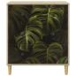 Preview: Kommode ELBURG Palmblattmuster 66 x 36,5 x 75 cm Holzwerkstoff