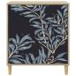 Preview: Kommode DOKKUM Blaues Farnmuster 66 x 36,5 x 75 cm Sonoma