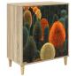 Preview: Kommode ZAANDAM Waldmuster 66 x 36,5 x 75 cm Holzwerkstoff