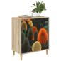 Preview: Kommode ZAANDAM Waldmuster 66 x 36,5 x 75 cm Holzwerkstoff