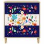 Preview: Kommode MAINZ Blumenmuster 66 x 36,5 x 75 cm Holzwerkstoff