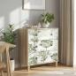Preview: ARDEBO.de - Kommode GOTHA Grüner Baumdruck 66 x 36,5 x 75 cm Holzwerkstoff