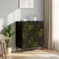 Preview: ARDEBO.de - Kommode ELBURG Palmblattmuster 66 x 36,5 x 76 cm Holzwerkstoff