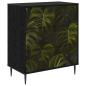 Preview: Kommode ELBURG Palmblattmuster 66 x 36,5 x 76 cm Holzwerkstoff