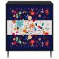 Preview: Kommode MAINZ Blumenmuster 66 x 36,5 x 76 cm Holzwerkstoff