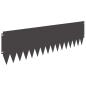 Preview: Rasenkante 10 stk. 103 x 30 cm Stahl Schwarz