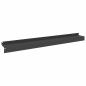 Preview: Raseneinfassung 20 stk. 100 x 10 x 8 cm Stahl Schwarz