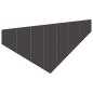 Preview: Raseneinfassung 4 stk. 100 x 45 cm Stahl Schwarz