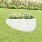 Preview: ARDEBO.de - Raseneinfassung 100 x 45 cm Stahl Weiß
