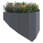Preview: Raseneinfassung 100 x 45 cm Stahl Anthrazit