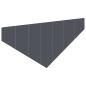 Preview: Raseneinfassung 100 x 45 cm Stahl Anthrazit