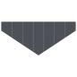 Preview: Raseneinfassung 100 x 45 cm Stahl Anthrazit
