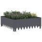 Preview: Raseneinfassung 60 x 60 x 20 cm Stahl Anthrazit