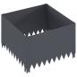 Preview: Raseneinfassung 60 x 60 x 35 cm Stahl Anthrazit