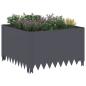 Preview: Raseneinfassung 60 x 60 x 35 cm Stahl Anthrazit