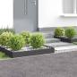 Preview: ARDEBO.de - Raseneinfassung 4 stk. 100 x 60 x 20 cm Stahl Schwarz