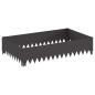 Preview: Raseneinfassung 4 stk. 100 x 60 x 20 cm Stahl Schwarz