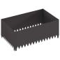 Preview: Raseneinfassung 4 stk. 100 x 60 x 35 cm Stahl Schwarz