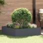 Preview: ARDEBO.de - Raseneinfassung 100 x 100 x 35 cm Stahl Anthrazit