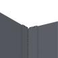 Preview: Raseneinfassung 100 x 100 x 35 cm Stahl Anthrazit