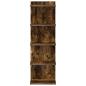Preview: Wandregal Raucheiche 30 x 15 x 100 cm Holzwerkstoff