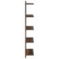 Preview: Wandregal Raucheiche 30 x 15 x 100 cm Holzwerkstoff