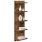 Preview: Wandregal Altholz 30 x 15 x 100 cm Holzwerkstoff
