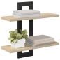 Preview: Schweberegale Sonoma-Eiche 40 x 15 x 40 cm Holzwerkstoff