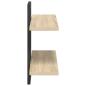 Preview: Schweberegale Sonoma-Eiche 40 x 15 x 40 cm Holzwerkstoff