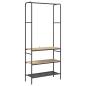 Preview: Kleiderständer Sonoma-Eiche 77 x 30 x 171 cm Holzwerkstoff