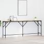 Preview: ARDEBO.de - Konsolentisch Altholz 200 x 29 x 75 cm Schichtholz und Metall