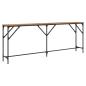 Preview: Konsolentisch Altholz 200 x 29 x 75 cm Schichtholz und Metall