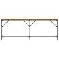 Preview: Konsolentisch Altholz 200 x 29 x 75 cm Schichtholz und Metall